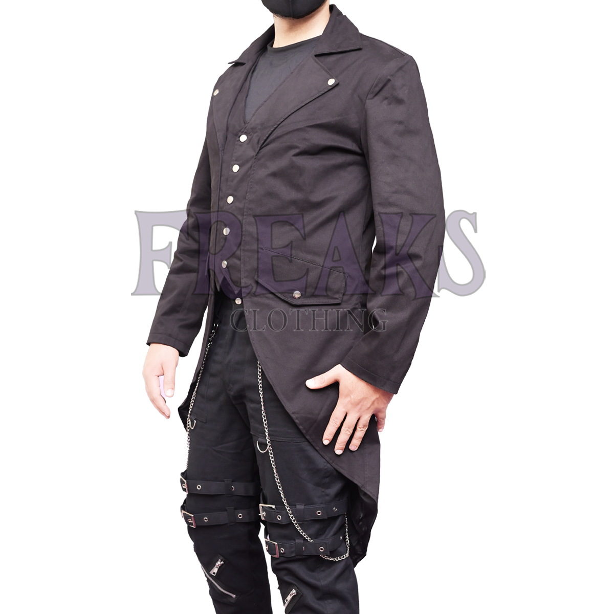 Victorian Black Steampunk Tailcoat