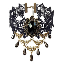Gothic Party Pendant Choker Vintage Women Necklace