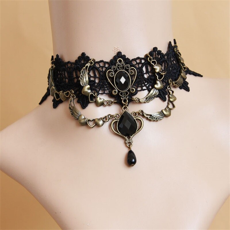 Vintage Pendant Necklace Gothic Women Party Jewelry