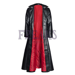 Vampire Black Long PVC Leather Gothic Coat Men
