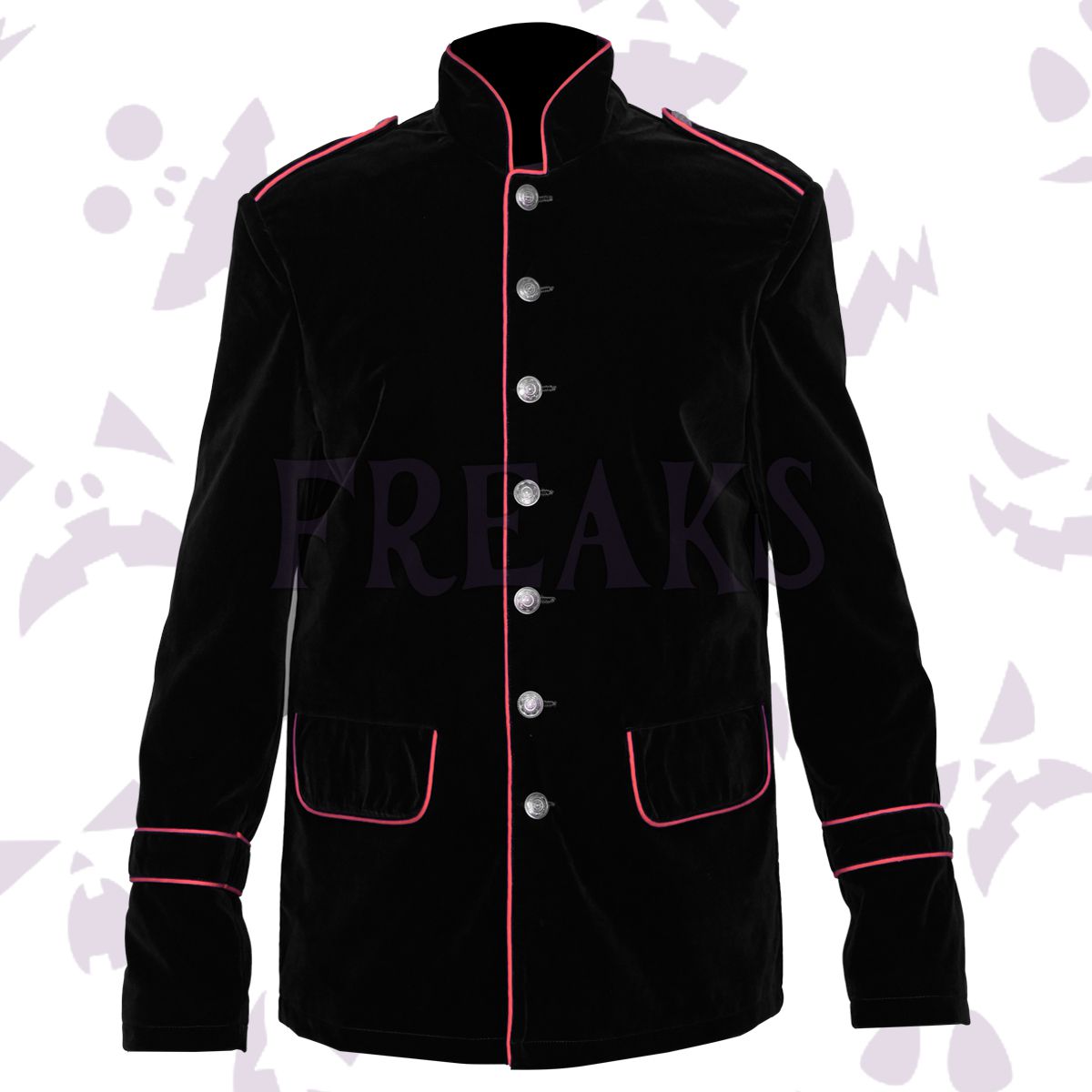 Black Steampunk Velvet Jacket