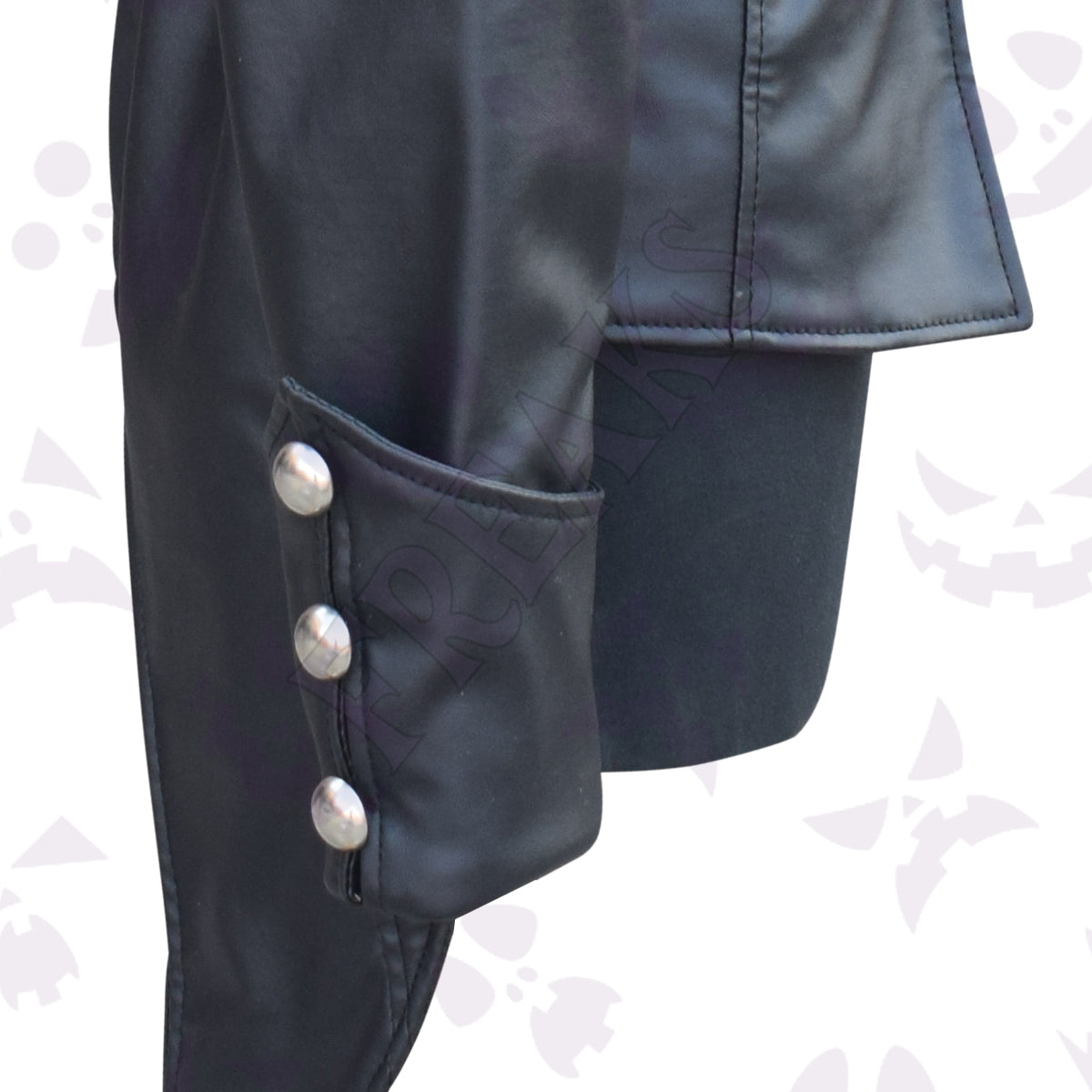 Vampire Real Black Leather Tailcoat