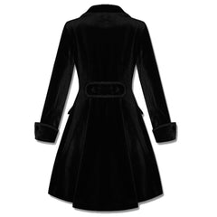 Victorian Style Black Velvet Frock | Women Goth Coat